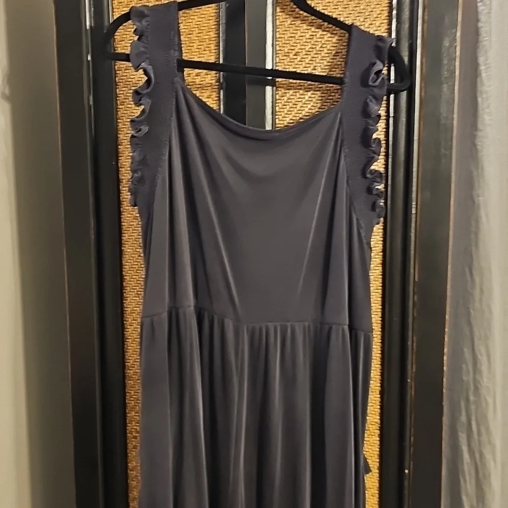Stylish Billie Cupro Black Jumpsuit with Ruffle Straps From  Anthropologie - Picture 7 of 11